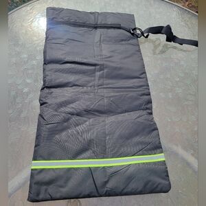 Black Insulated Cooler Bag with Reflective Strip